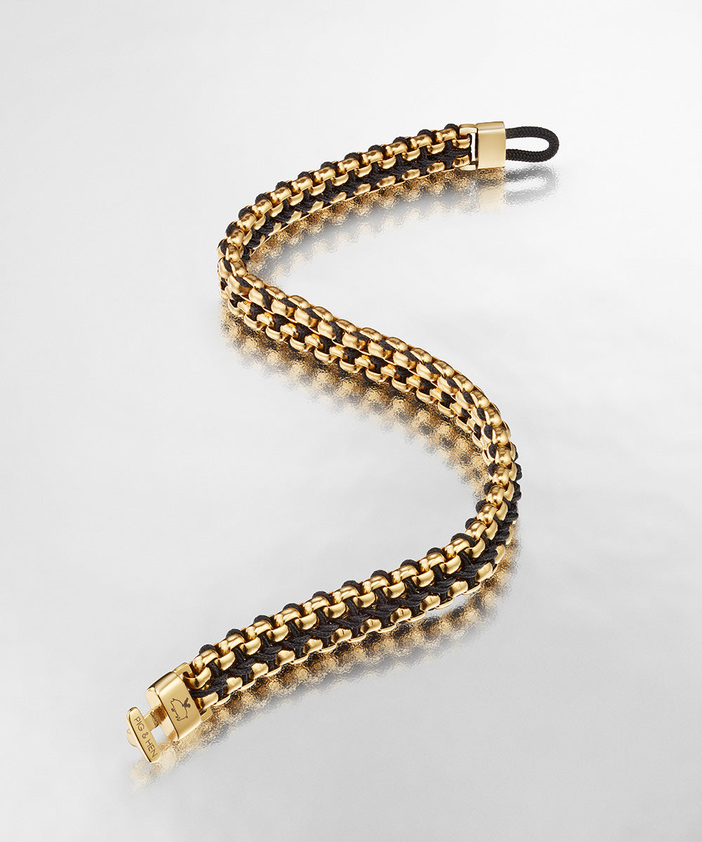Catena Venetian 7mm Black | Gold