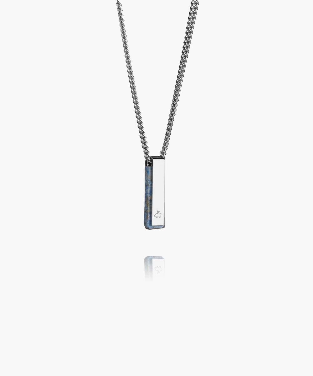 Monolith Necklace Lapis-Lazuli | Silver