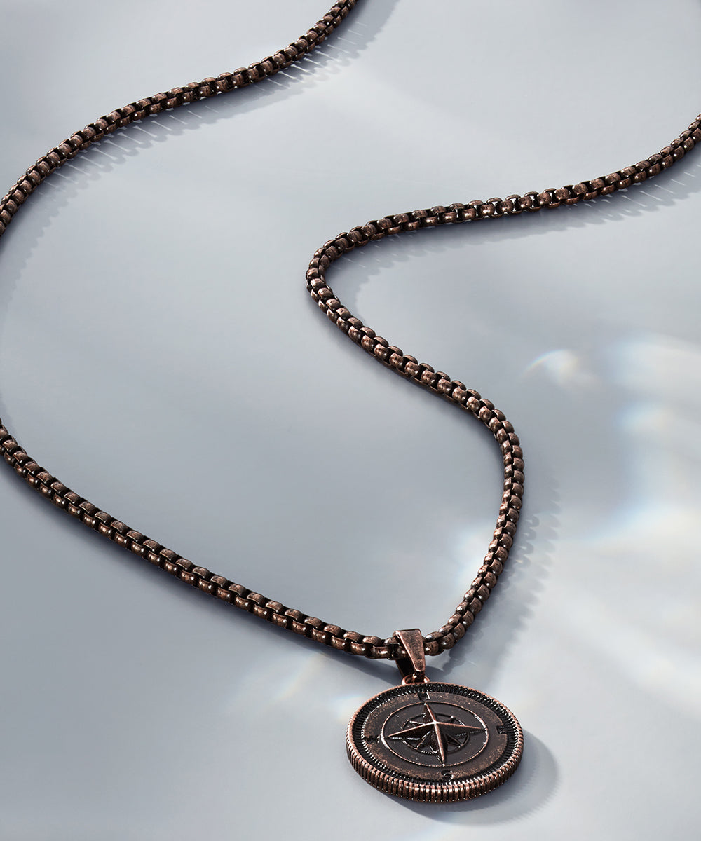 DIRT　COMPASS ROSE ネックレス Compass Rose Necklace | Bronze – Pig & Hen