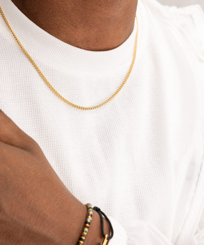 Curb Chain Necklace Gold
