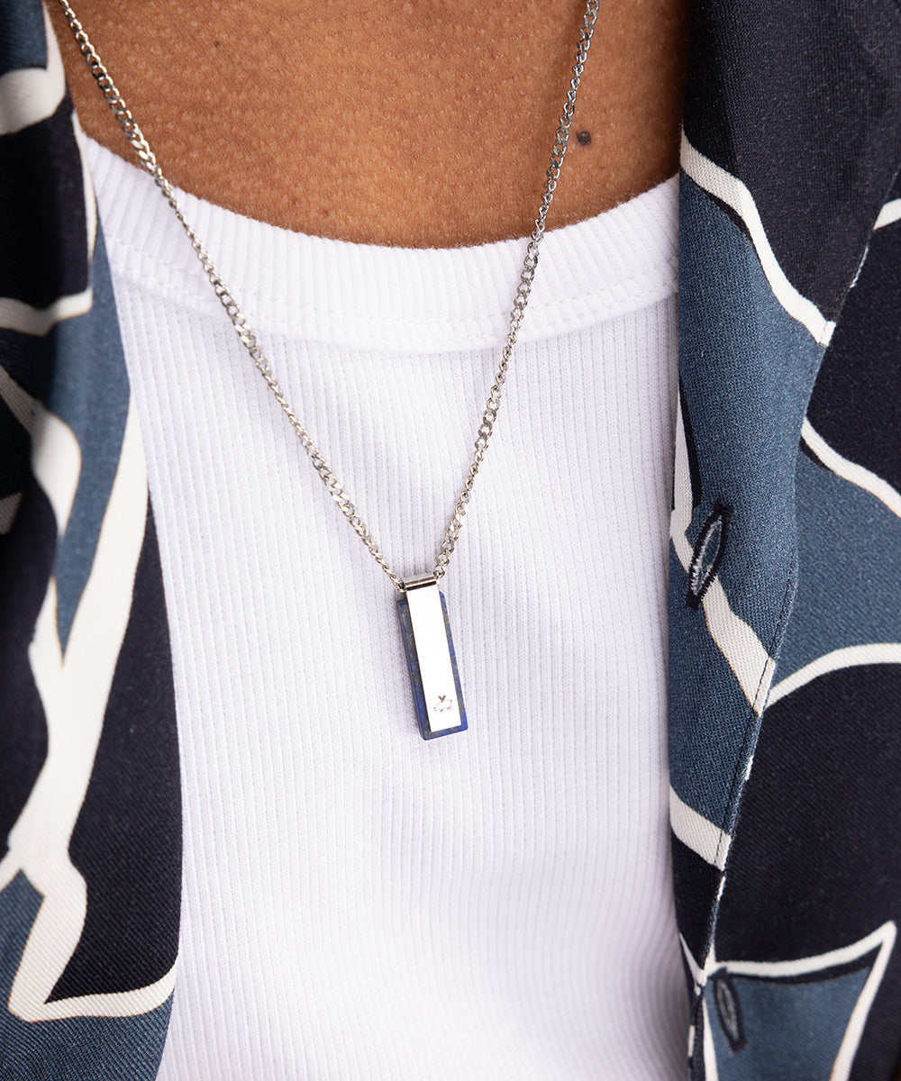 Monolith Necklace Lapis-Lazuli | Silver