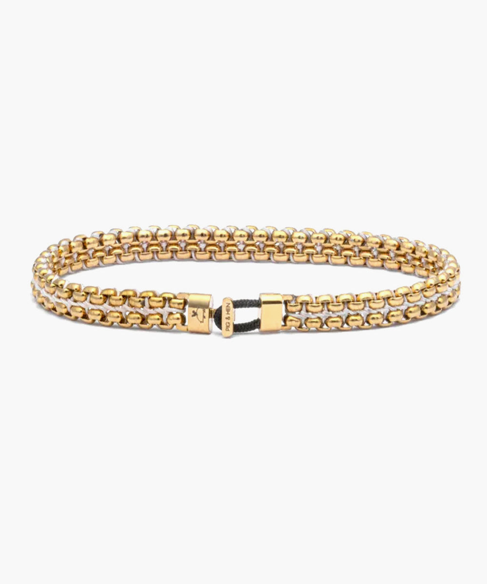 Catena Venetian 7 mm Ivory | Gold – Pig & Hen