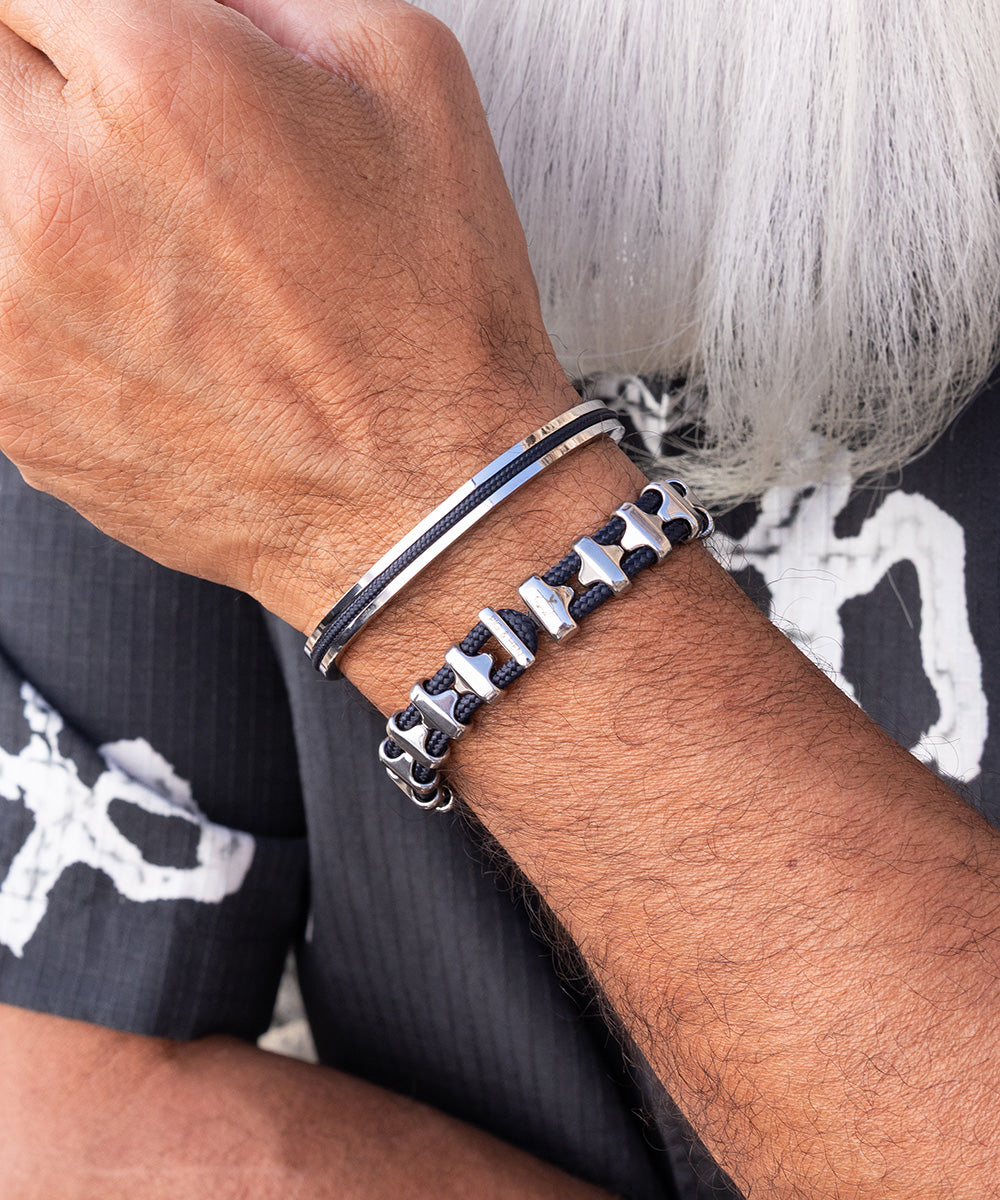 Bold Bob Navy | Silver