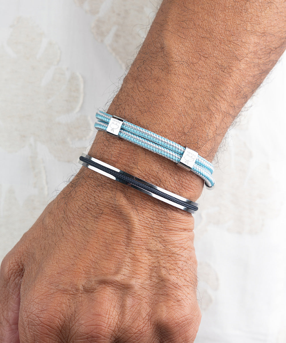 Catena Foxtail Navy | Silver – Pig & Hen Catena Foxtail Navy | Silver – Pig & Hen