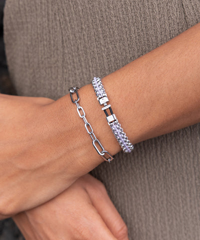 Catena Venetian 7 mm Lilac Purple | Silver