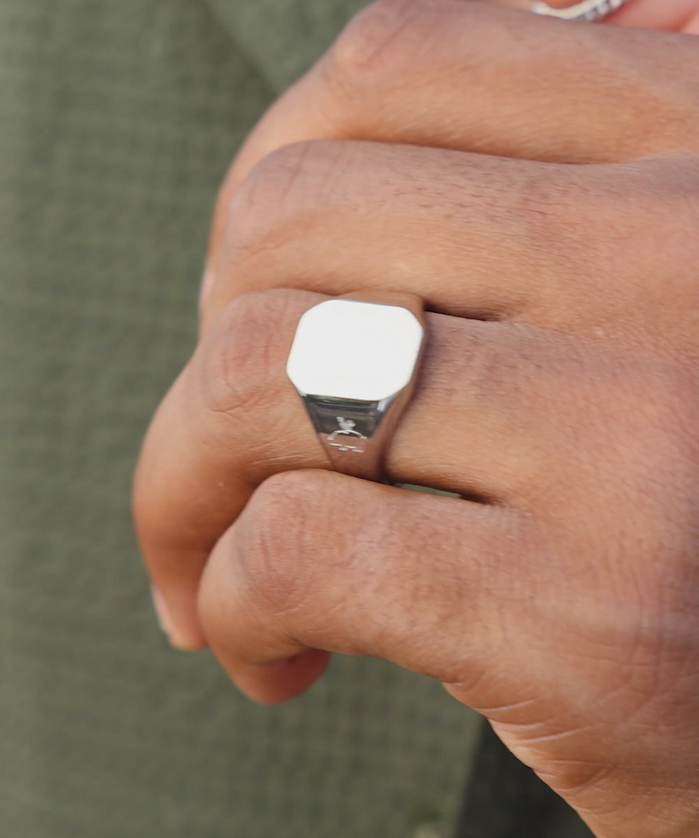Signet Ring 16mm Classic Silver | Silver